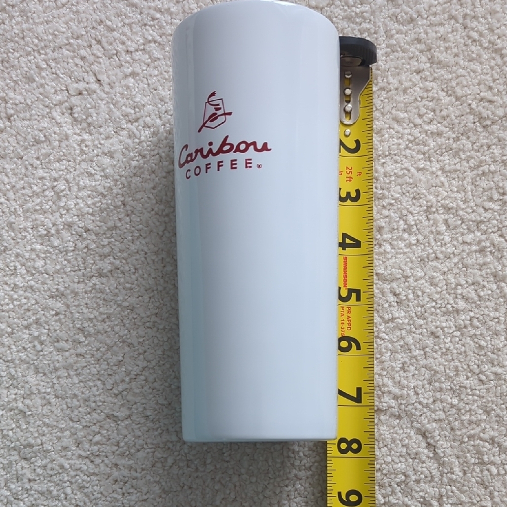 3 For $30. Caribou Coffee White Tumbler - Picture 6 of 14
